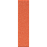 Orange felt tile in a long skinny rectangular shape
