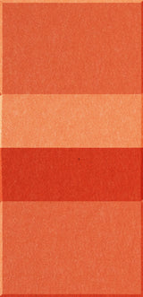 Four rectangular tiles in varying shades of red and coral orange arranged vertically.