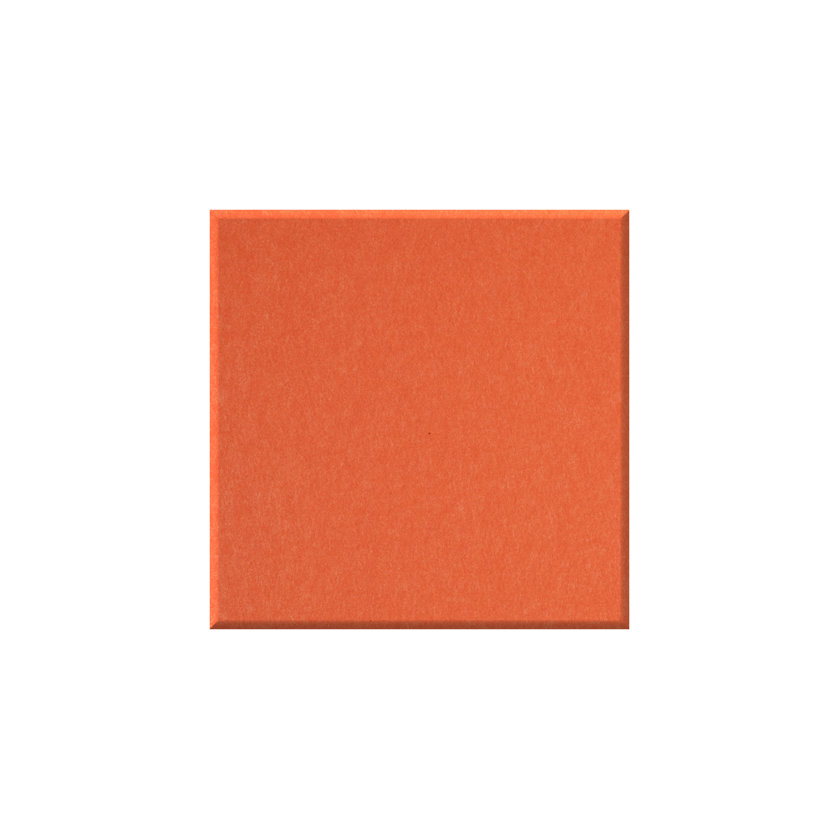 A square orange textured tile centered on a plain white background.