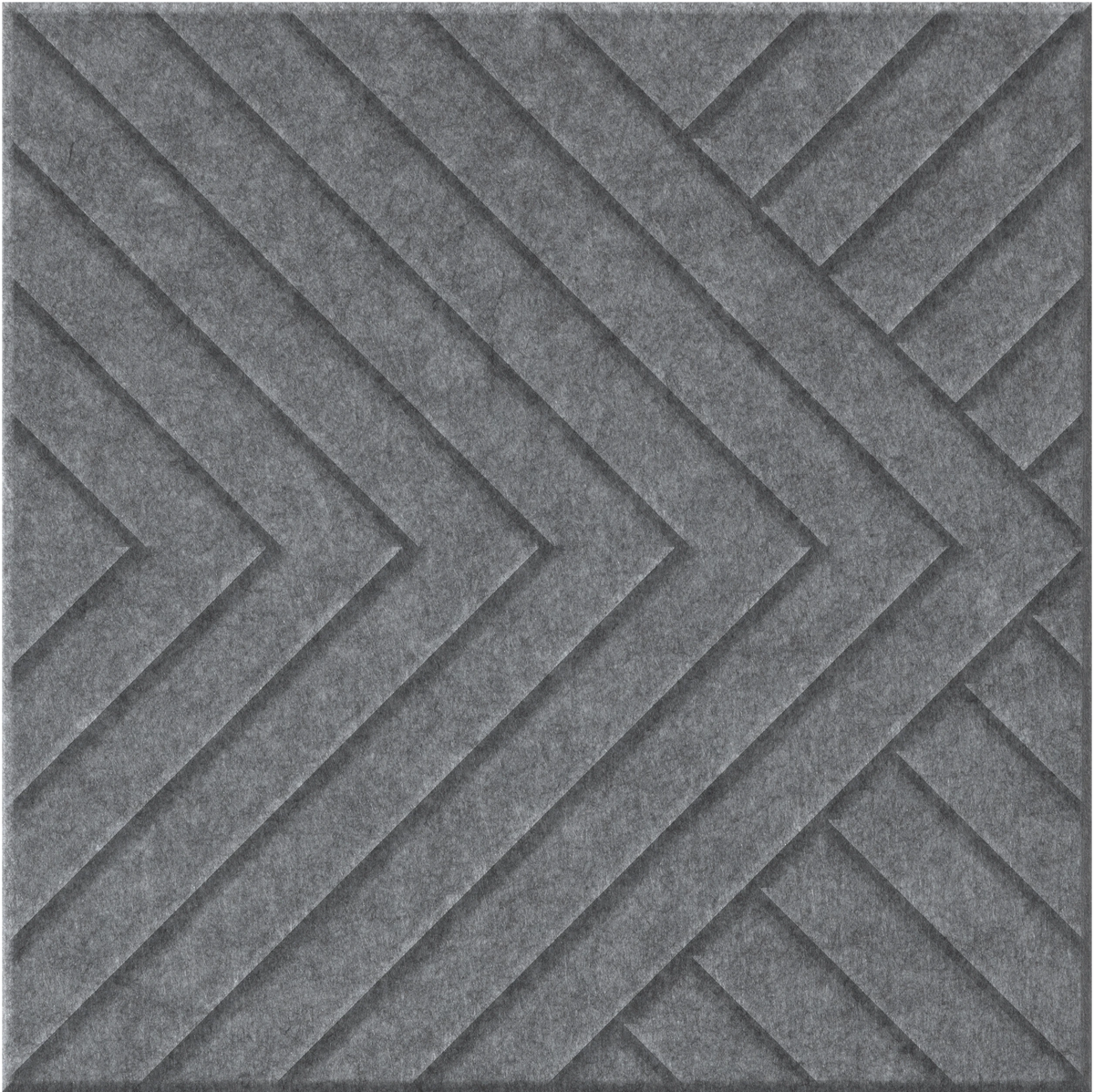 Armor 9mm Engraved Converge felt sample with chevron grooves