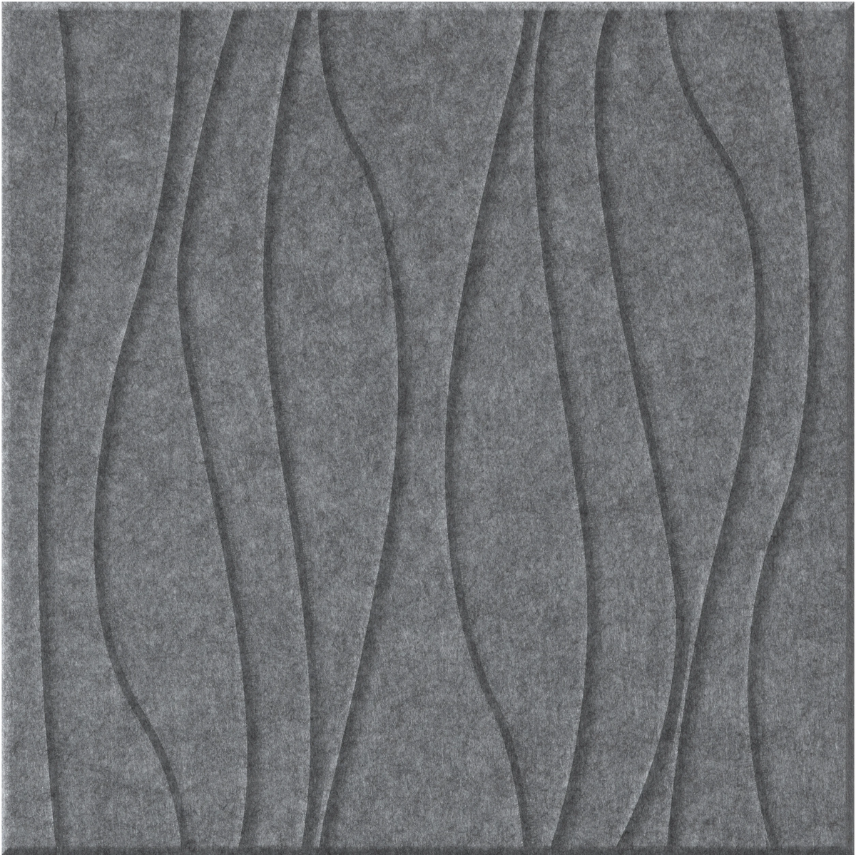 Armor 9mm Engraved River felt sample with wavy vertical grooves