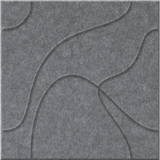 Armor 9mm Engraved Topo felt sample with flowing topographic line grooves