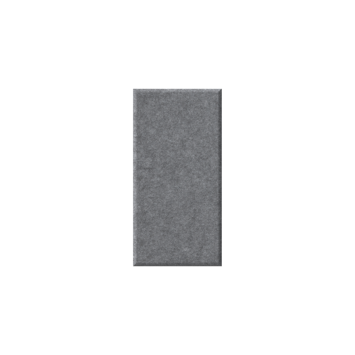 A rectangular gray textured sample card centered on a plain white background.