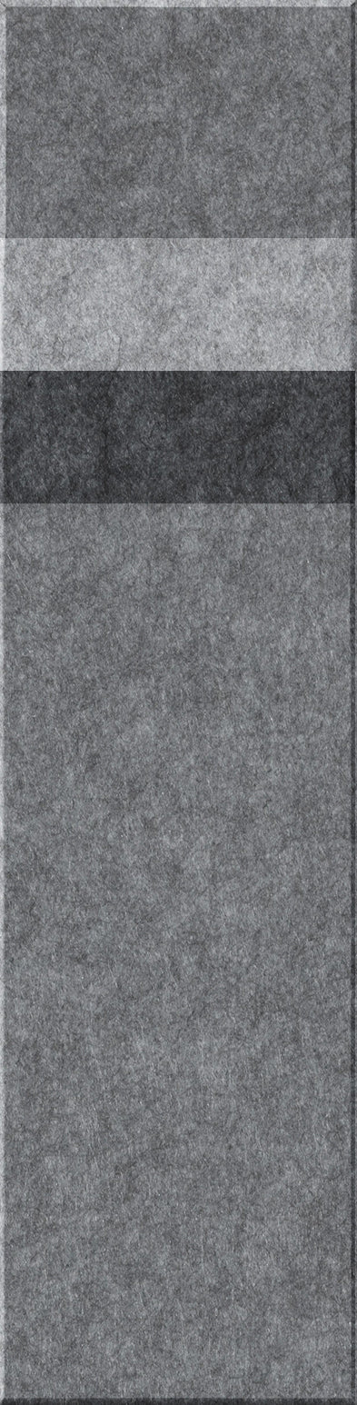 Four rectangular tiles in varying shades of gray with textured surfaces stacked vertically.