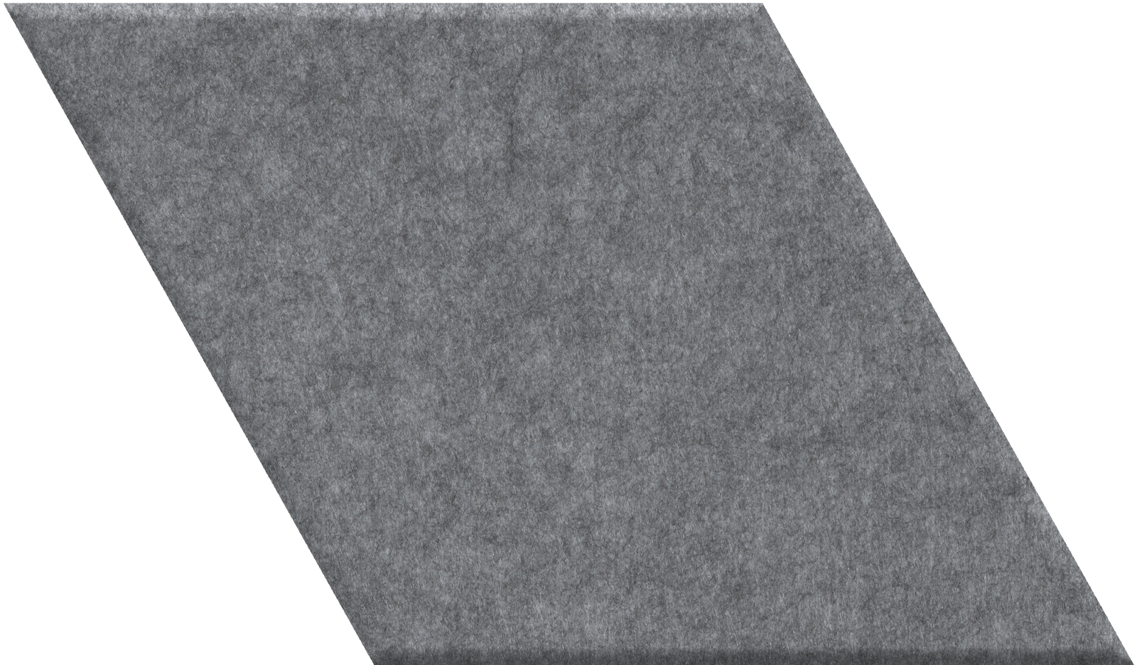 Gray diamond-shaped tile with textured matte surface.