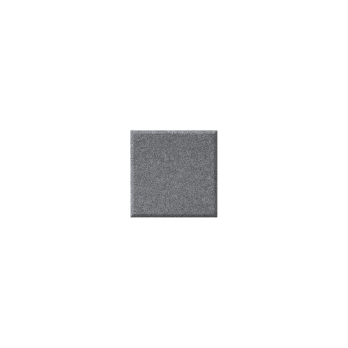 A square gray textured sample tile centered on a plain white background.