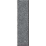 A long, narrow rectangular gray textured sample with a heathered fabric-like surface, centered on a plain white background.