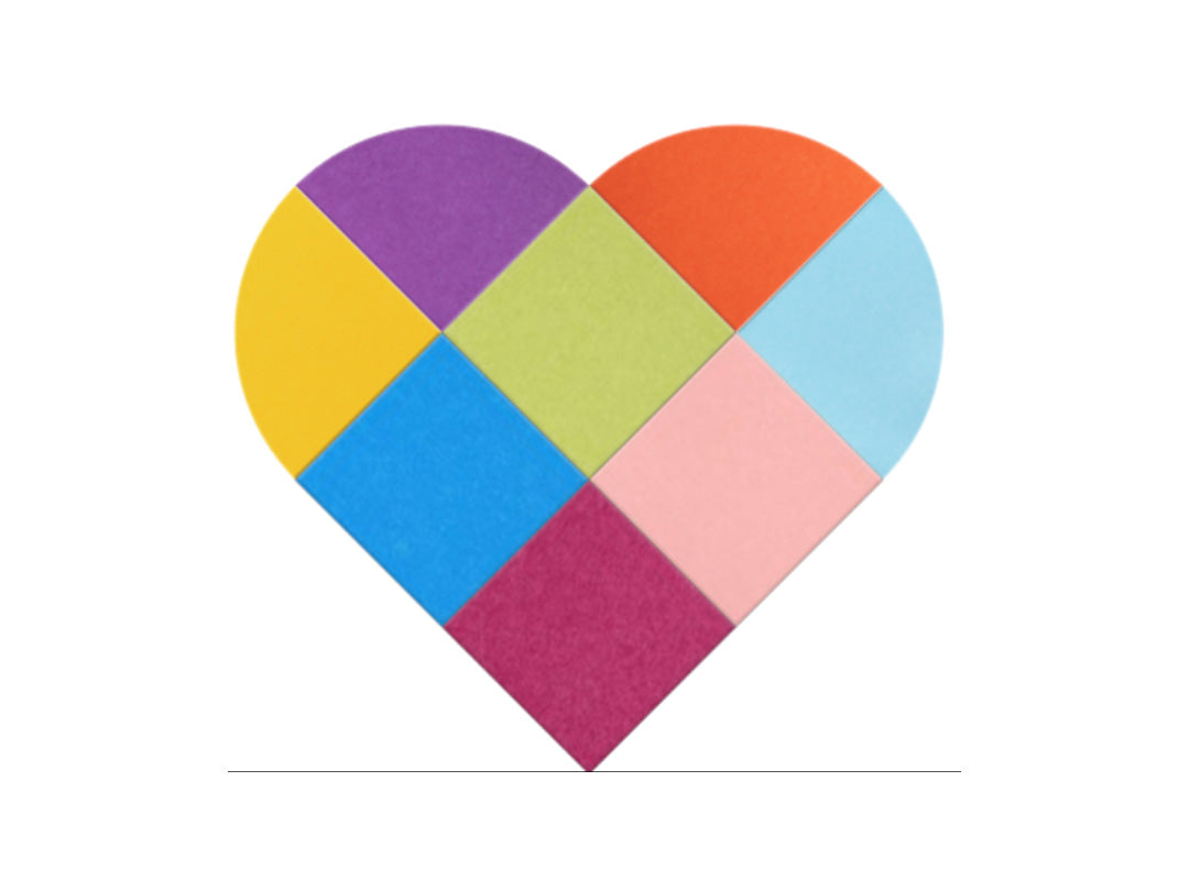 Colorful Patchwork Heart