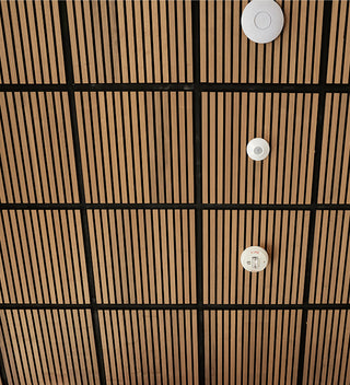 Felt Right 2x2 Walnut Wood Slat Ceili...