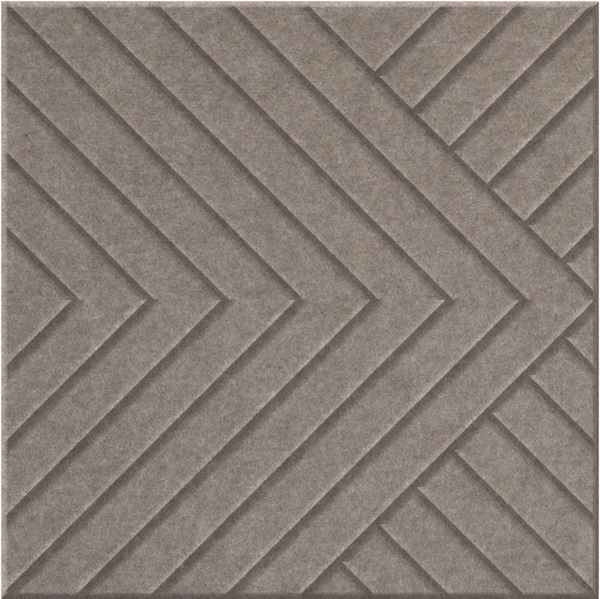 Ash 9mm Engraved Converge felt sample with chevron grooves