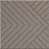 Ash 9mm Engraved Converge felt sample with chevron grooves