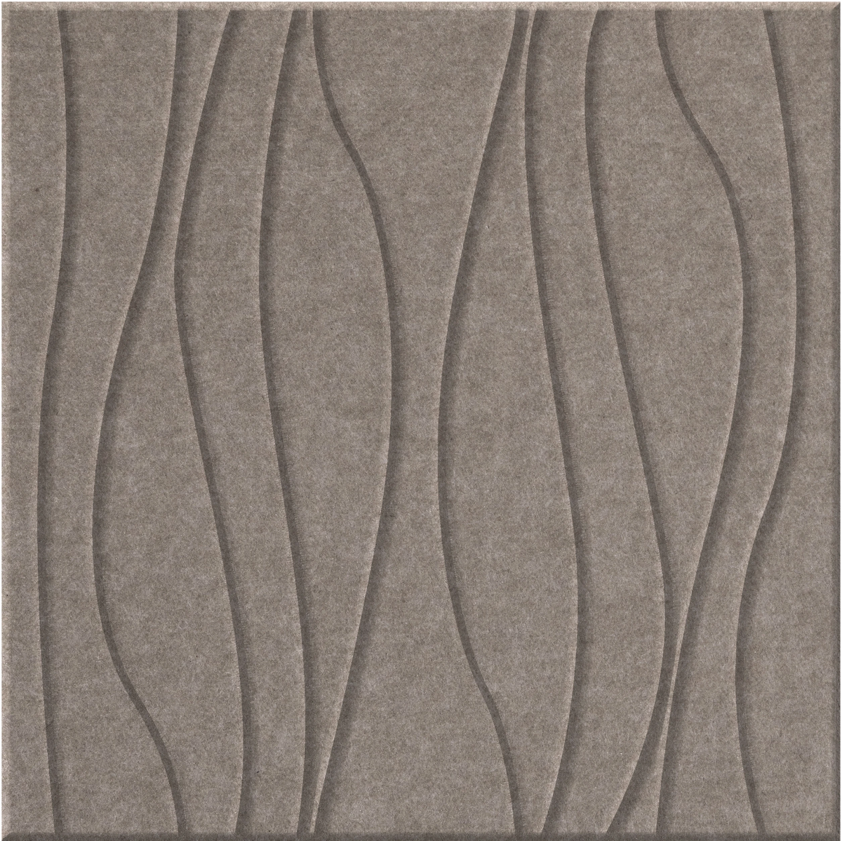 Ash 9mm Engraved River felt sample with wavy vertical grooves