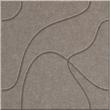 Ash 9mm Engraved Topo felt sample with flowing topographic line grooves