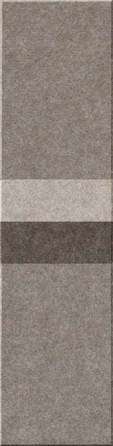 Rectangular peak tile with textured surface in taupe, cream, and dark brown color blocks arranged vertically.