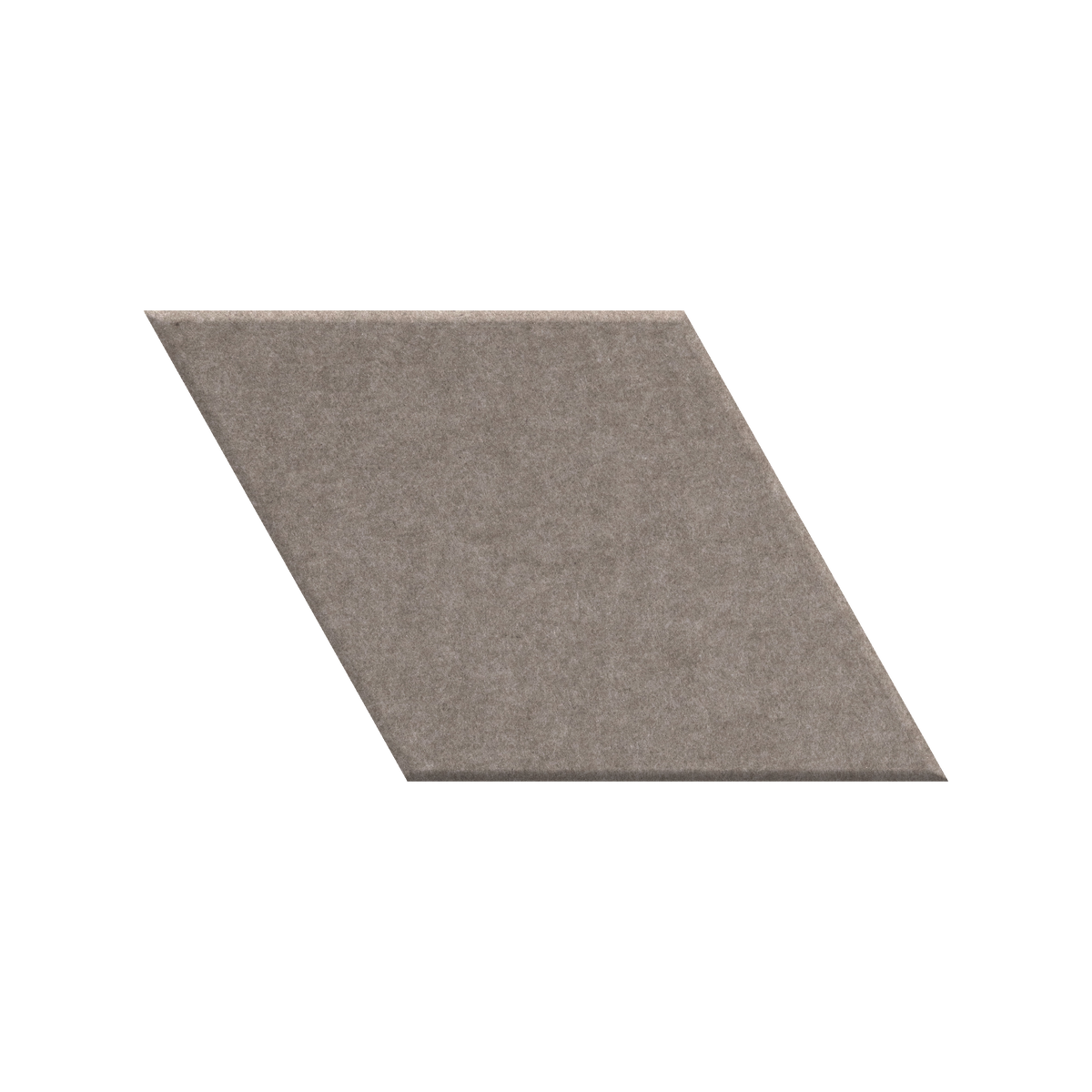 A single square tile with a textured, matte taupe-brown finish, shown from an angled perspective on a solid white background.