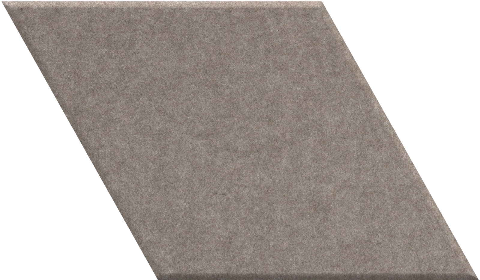 Gray diamond-shaped tile with matte textured finish.