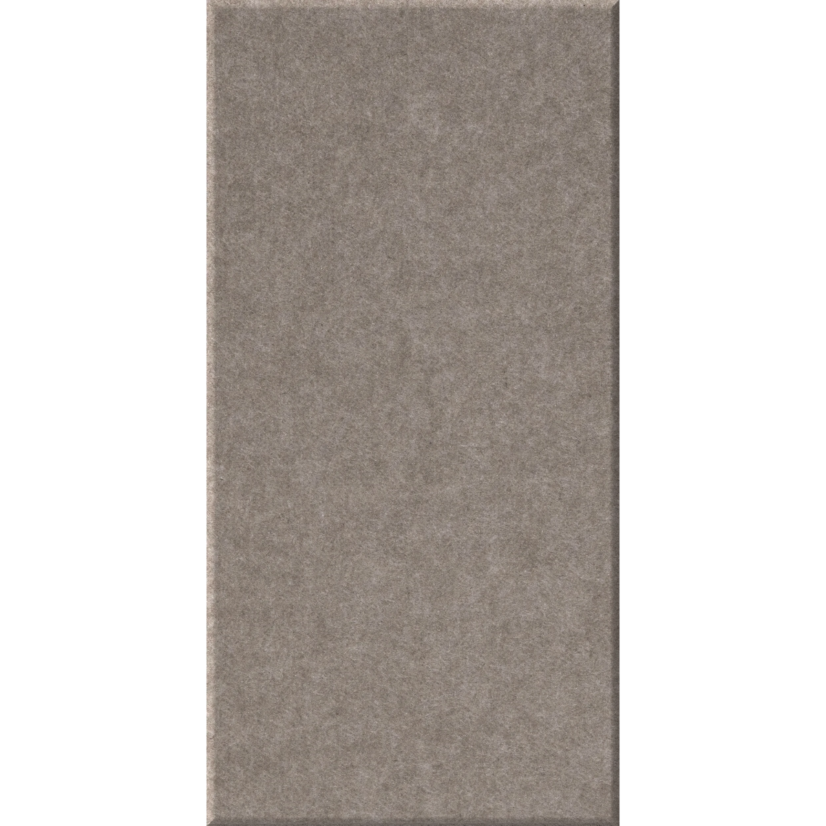 A rectangular fabric or carpet swatch in a warm taupe-gray color, shown against a plain white background.
