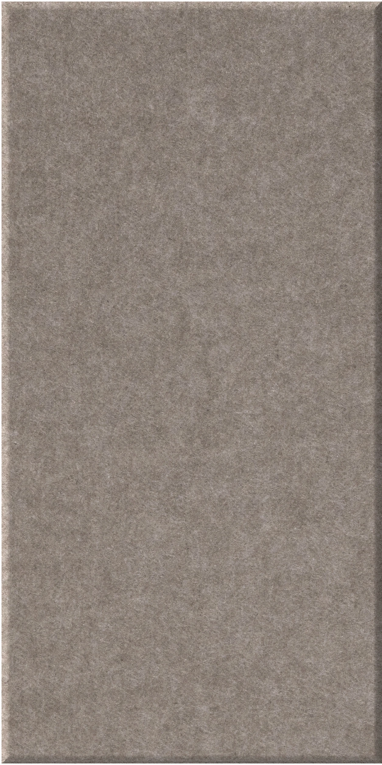 Gray rectangular tile with textured matte surface and subtle speckled finish.