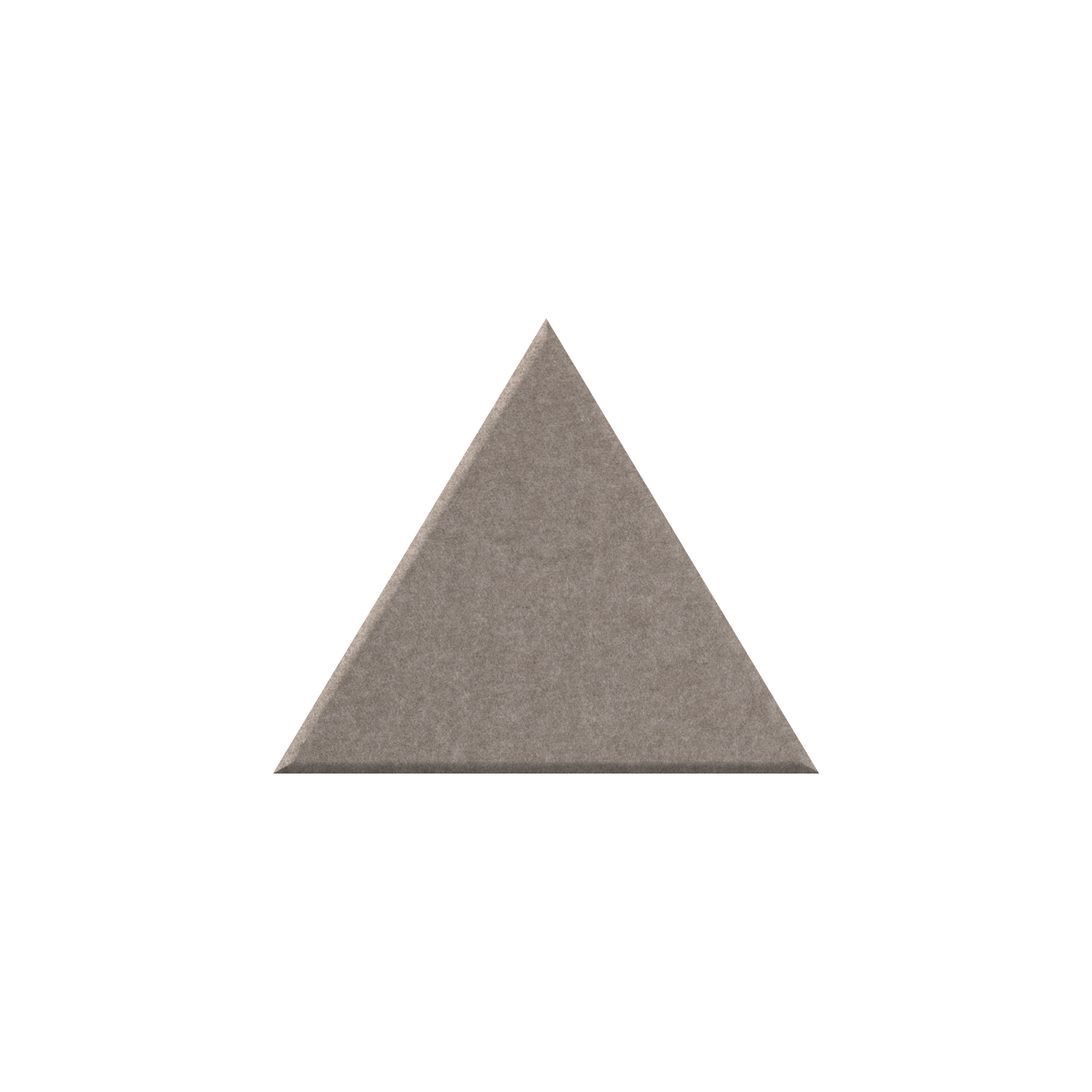 A single flat, textured triangle sample centered on a plain white background.