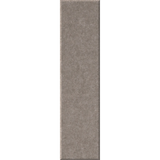 A long, narrow rectangular sample showing a textured taupe-gray material surface on a plain white background.