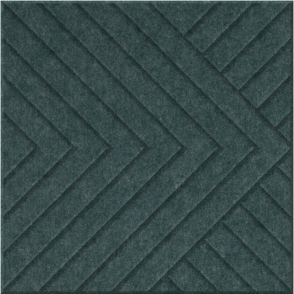 Atlantic 9mm Engraved Converge felt sample with chevron grooves