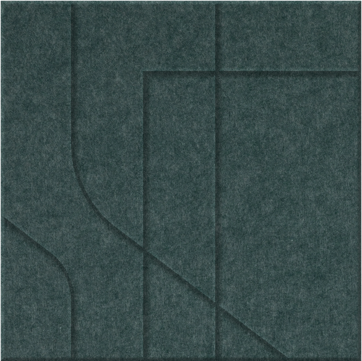 Atlantic 9mm Engraved Subway felt sample with offset stepped line grooves