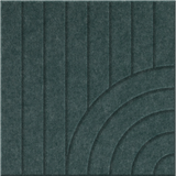 Atlantic 9mm Engraved Tangent felt sample with concentric quarter circle grooves
