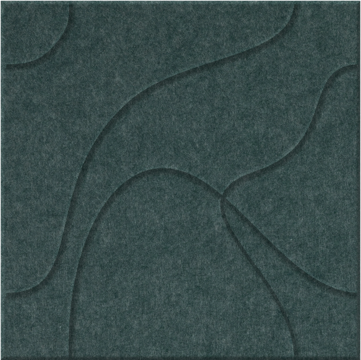 Atlantic 9mm Engraved Topo felt sample with flowing topographic line grooves