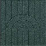 Atlantic 9mm Engraved Zen felt sample with nested arch grooves