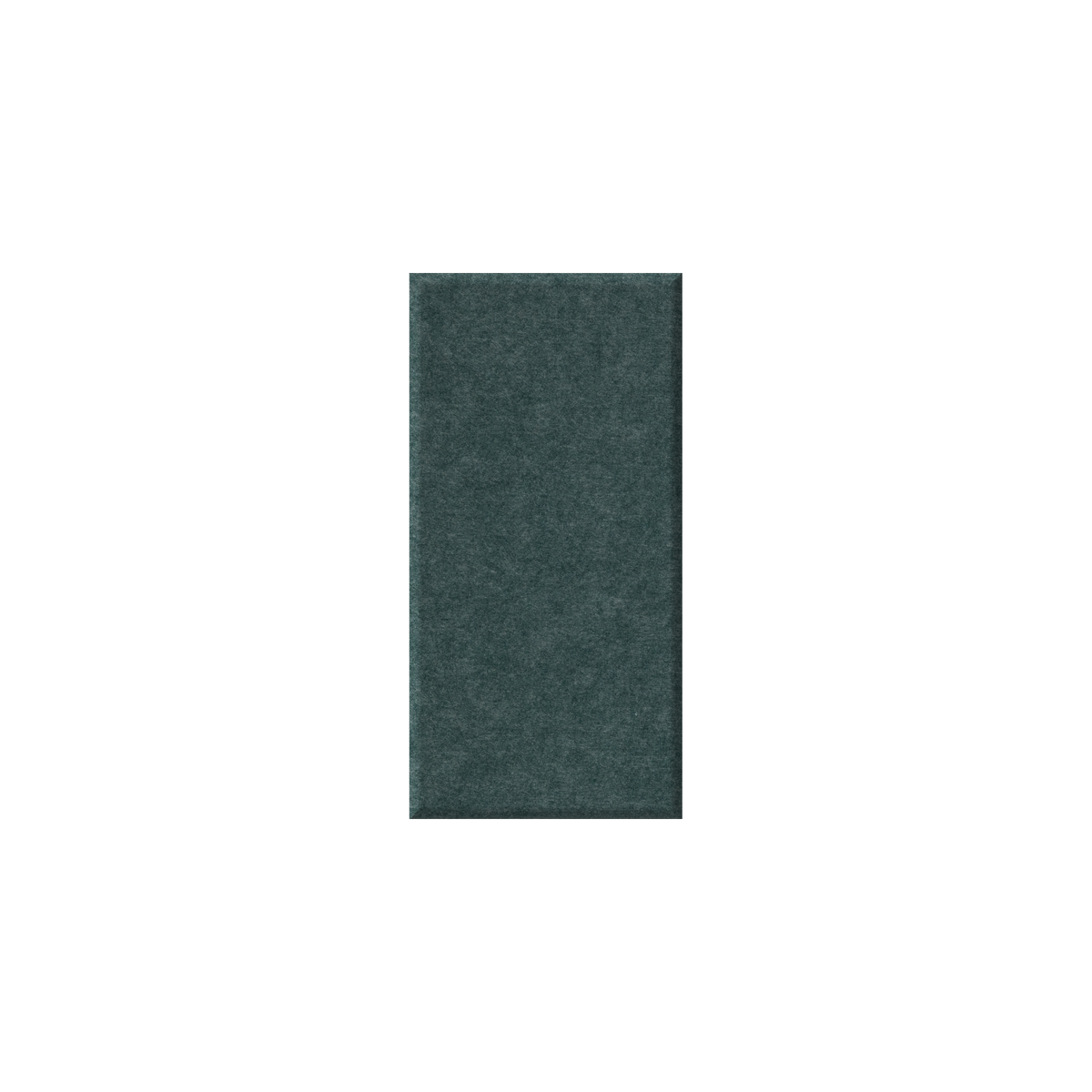 A dark green textured rectangular sample centered on a plain white background.