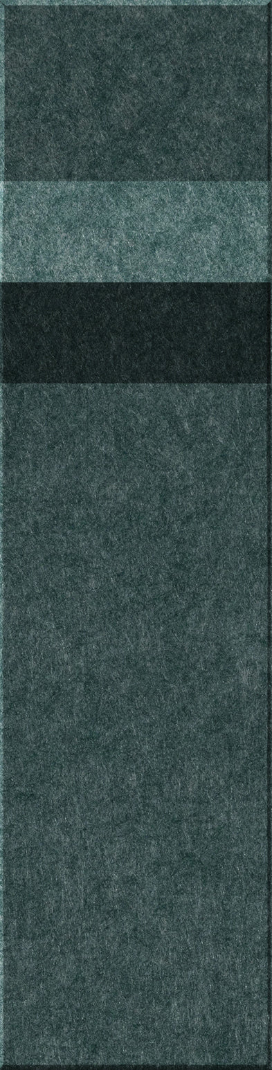 Four rectangular tiles in varying shades of green and black with textured surfaces arranged vertically.