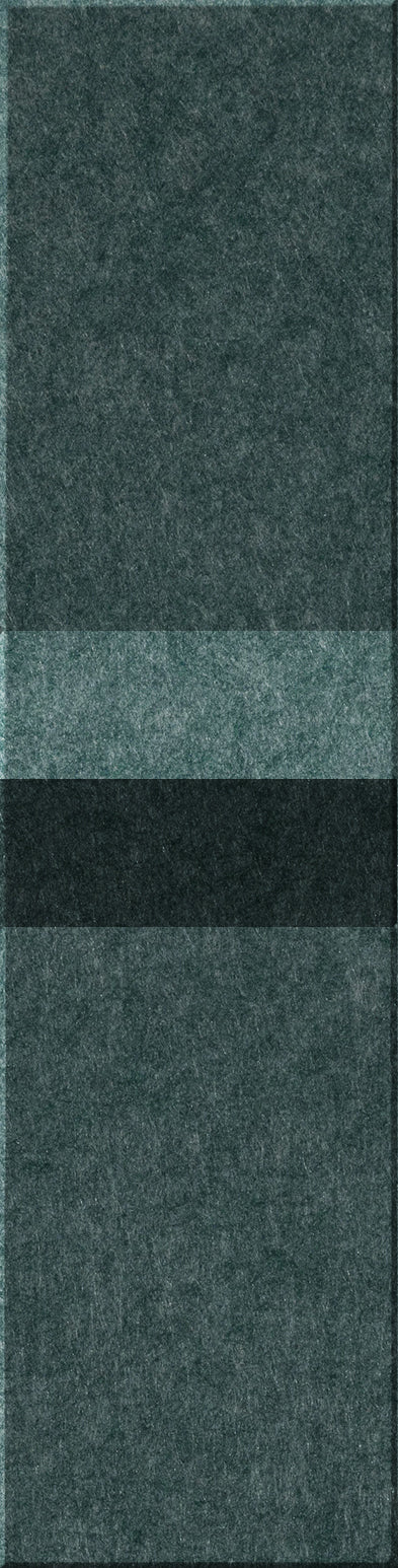 Four rectangular tiles in shades of dark green and black with textured surfaces arranged vertically.