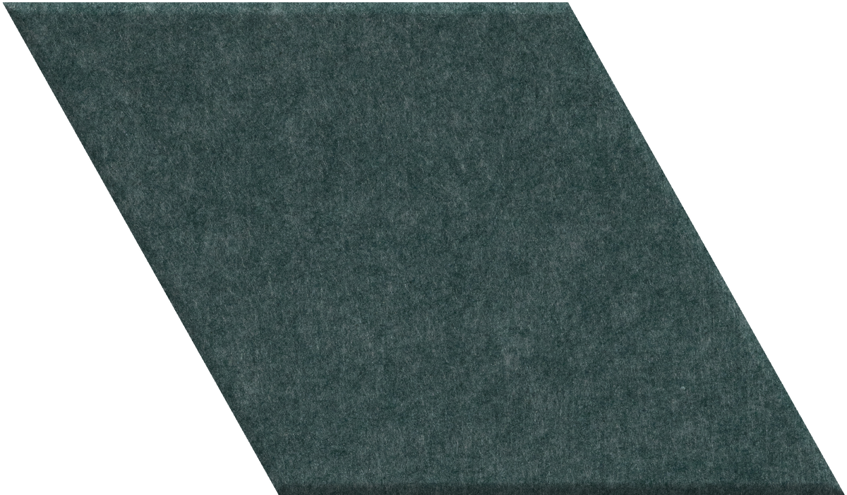 Dark teal diamond-shaped tile with textured surface.