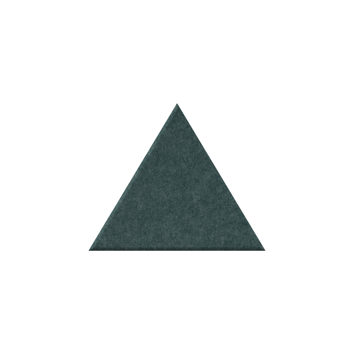 Forest Green triangle with white background.