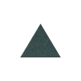 Forest Green triangle with white background.