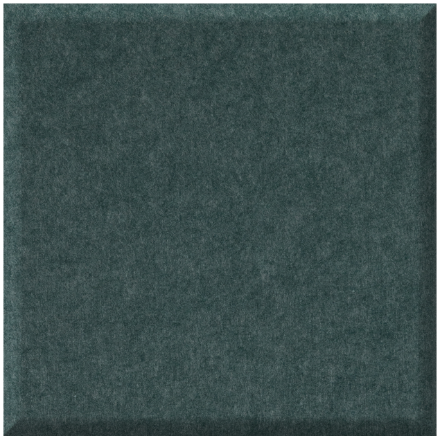 Dark teal quarter tile with matte textured surface.