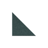 A dark teal-green triangular color swatch with a textured surface, shown on a plain white background.