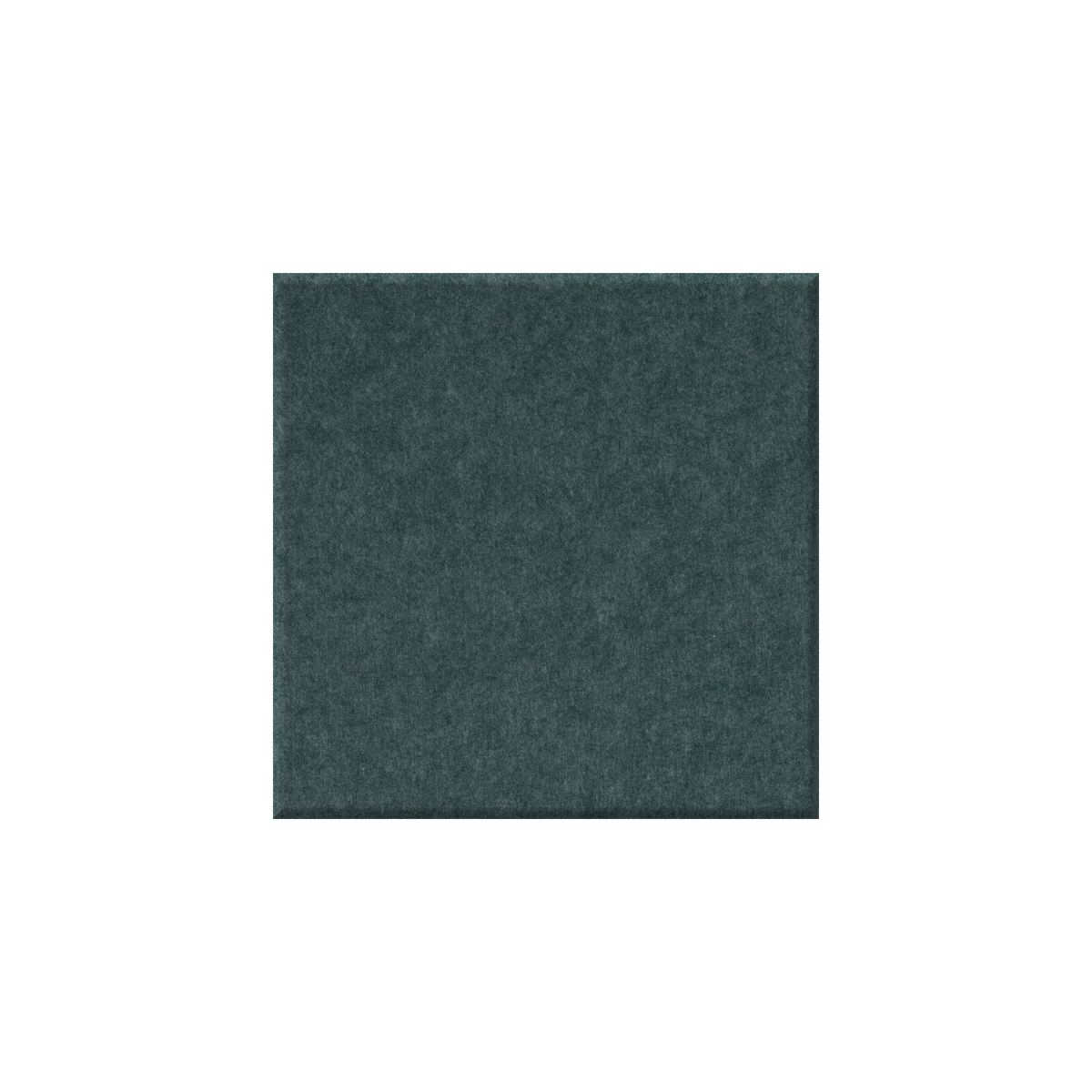 A square fabric swatch in a dark teal green color, centered on a plain white background.