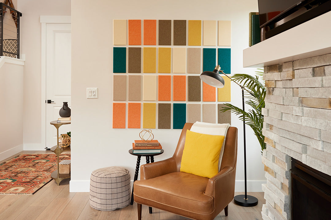 autumn mosaic felt right design on wall