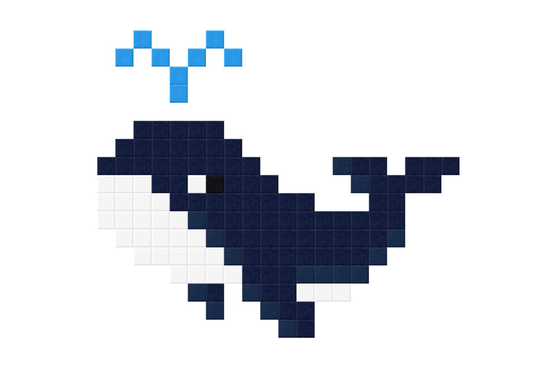 Blue Whale Felt Right design made from sound-dampening acoustic felt panels