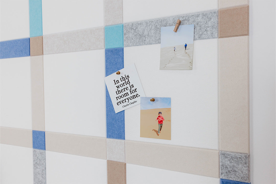 Pinnable Felt Right Wall Design in colorway Calm