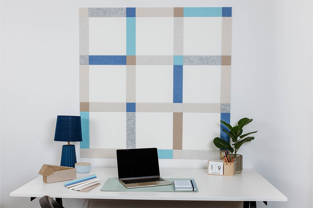 Pinnable Felt Right Wall Design in colorway Calm