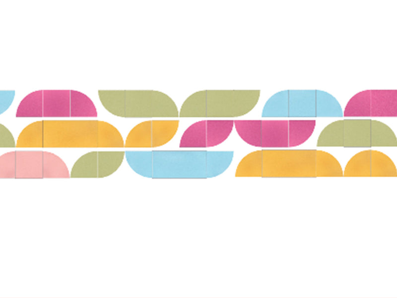 Colorful abstract pattern on a white background