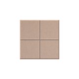 A square four-panel wall tile or textured panel in a warm beige/taupe color, shown against a plain white background.