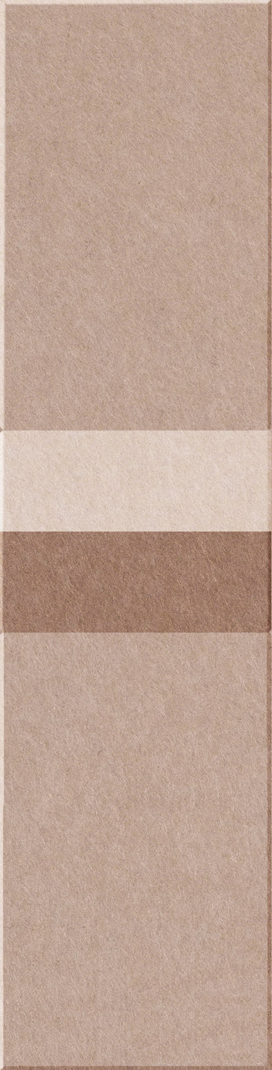 Four rectangular tiles in varying shades of beige and taupe with textured surfaces.