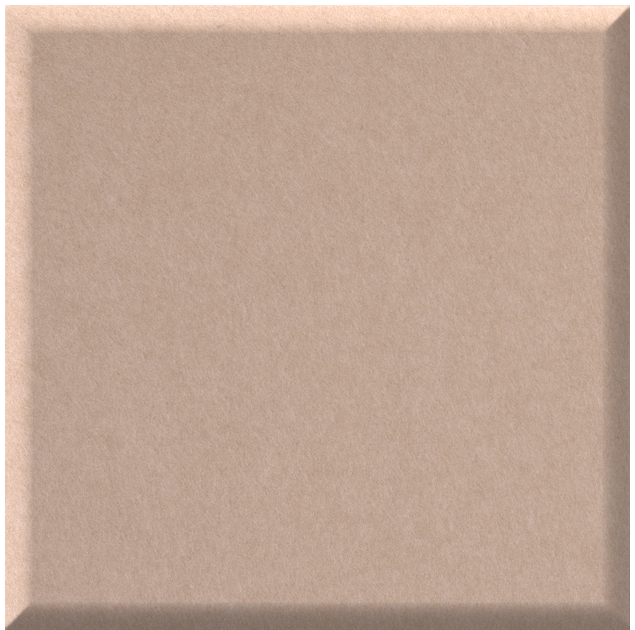 Beige ceramic quarter tile with beveled edges and matte finish.
