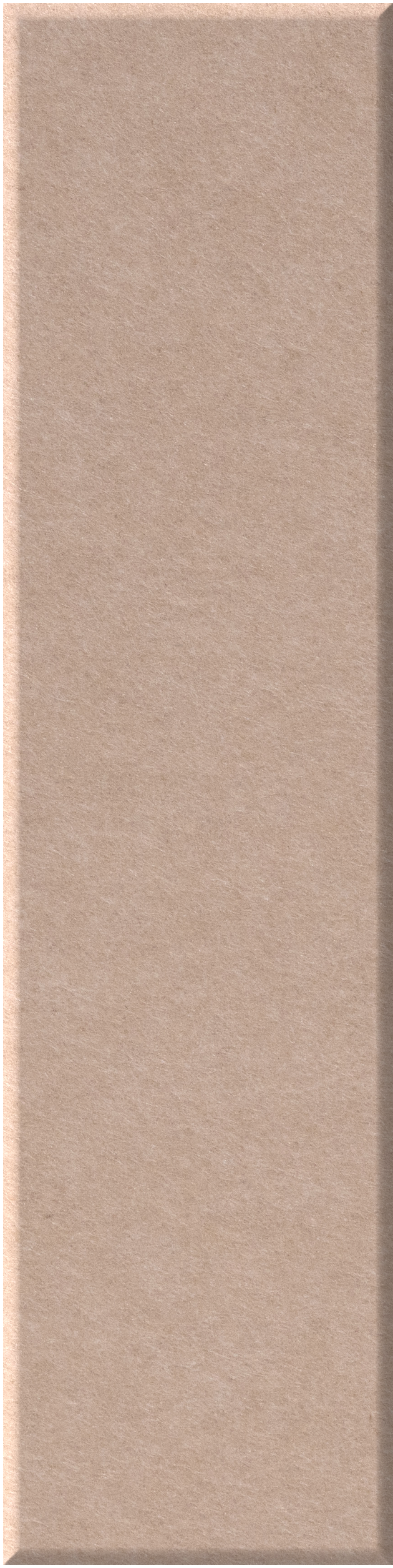 Beige shiplap tile with textured surface and beveled edges.