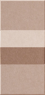 Four rectangular tiles in varying shades of beige and brown arranged vertically.
