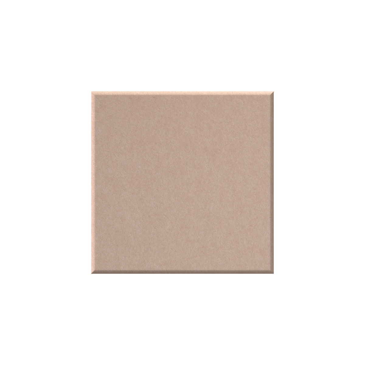 A square beige textured tile or panel shown against a plain white background.