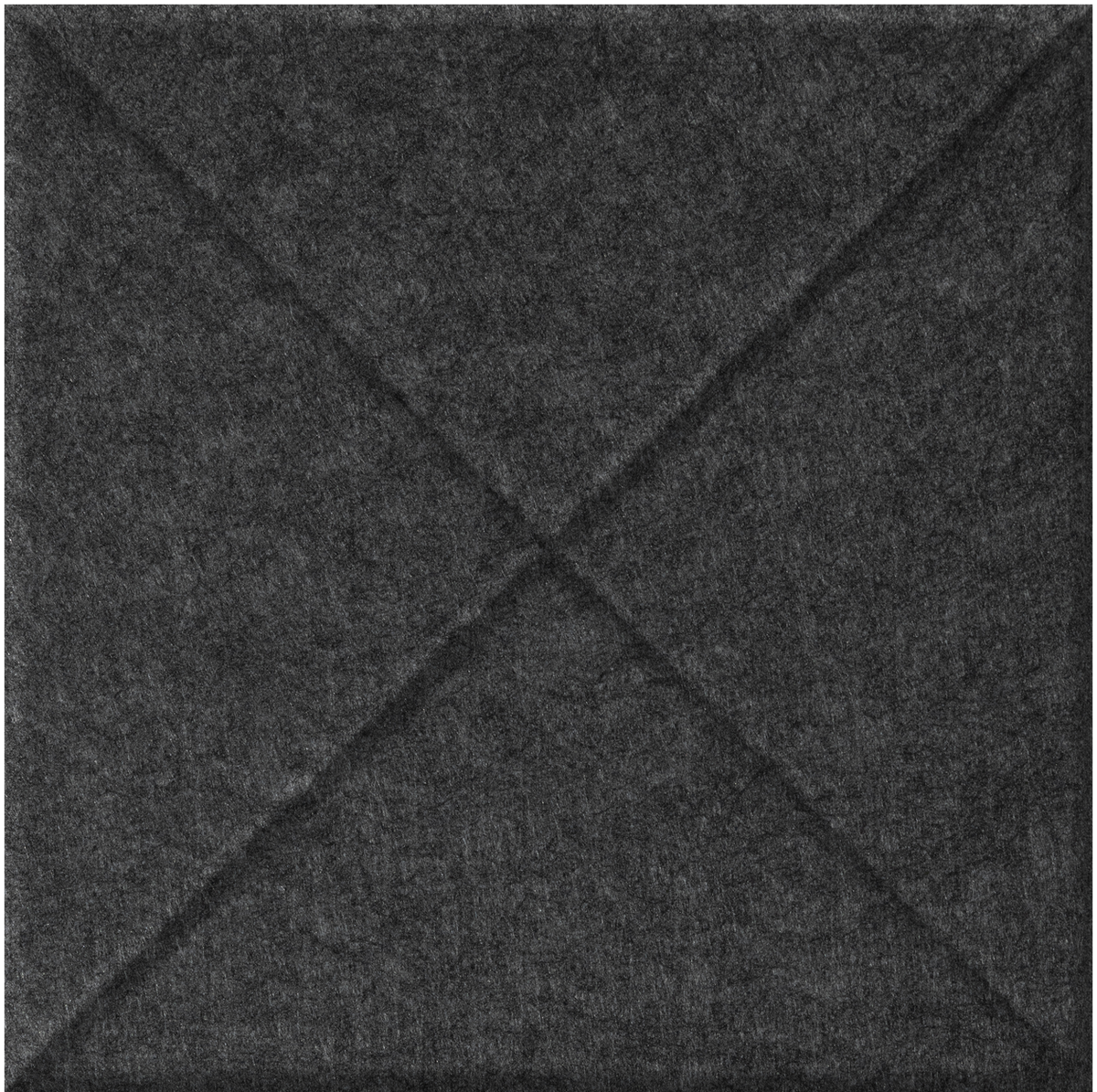 Dark gray textured tile with diagonal cross pattern in relief.